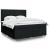 Pat box spring cu saltea, negru, 180x200 cm, catifea GartenMobel Dekor