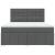 Pat box spring cu saltea, gri închis, 180x200 cm, textil GartenMobel Dekor