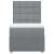 Pat box spring cu saltea, gri deschis, 90x200 cm, textil GartenMobel Dekor