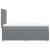 Pat box spring cu saltea, gri deschis, 90x200 cm, textil GartenMobel Dekor