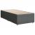 Pat box spring cu saltea, gri închis, 90x200 cm, textil GartenMobel Dekor