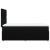 Pat box spring cu saltea, negru, 90x200 cm, textil GartenMobel Dekor