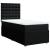 Pat box spring cu saltea, negru, 90x200 cm, textil GartenMobel Dekor