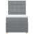 Pat box spring cu saltea, gri deschis, 100x200 cm, textil GartenMobel Dekor