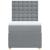 Pat box spring cu saltea, gri deschis, 100x200 cm, textil GartenMobel Dekor