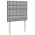Pat box spring cu saltea, gri deschis, 100x200 cm, textil GartenMobel Dekor