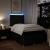 Pat box spring cu saltea, negru, 120x200 cm, textil GartenMobel Dekor