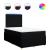 Pat box spring cu saltea, negru, 120x200 cm, textil GartenMobel Dekor