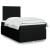 Pat box spring cu saltea, negru, 120x200 cm, textil GartenMobel Dekor