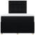 Pat box spring cu saltea, negru, 120x200 cm, textil GartenMobel Dekor