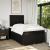 Pat box spring cu saltea, negru, 120x200 cm, textil GartenMobel Dekor