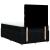 Pat box spring cu saltea, negru, 120x200 cm, textil GartenMobel Dekor