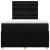 Pat box spring cu saltea, negru, 120x200 cm, textil GartenMobel Dekor