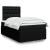 Pat box spring cu saltea, negru, 120x200 cm, textil GartenMobel Dekor