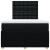 Pat box spring cu saltea, negru, 120x200 cm, textil GartenMobel Dekor