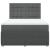 Pat box spring cu saltea, gri închis, 140x190 cm, textil GartenMobel Dekor