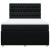 Pat box spring cu saltea, negru, 140x190 cm, textil GartenMobel Dekor