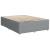 Pat box spring cu saltea, gri deschis, 140x190 cm, textil GartenMobel Dekor