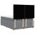 Pat box spring cu saltea, gri deschis, 140x190 cm, textil GartenMobel Dekor