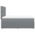 Pat box spring cu saltea, gri deschis, 140x190 cm, textil GartenMobel Dekor