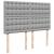 Pat box spring cu saltea, gri deschis, 140x190 cm, textil GartenMobel Dekor