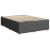 Pat box spring cu saltea, gri închis, 140x190 cm, textil GartenMobel Dekor