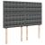 Pat box spring cu saltea, gri închis, 140x190 cm, textil GartenMobel Dekor