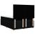 Pat box spring cu saltea, negru, 140x190 cm, textil GartenMobel Dekor
