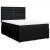 Pat box spring cu saltea, negru, 140x190 cm, textil GartenMobel Dekor