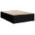 Pat box spring cu saltea, negru, 140x190 cm, textil GartenMobel Dekor