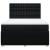 Pat box spring cu saltea, negru, 140x190 cm, textil GartenMobel Dekor
