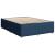 Pat continental cu saltea, albastru, 160x200cm, material textil GartenMobel Dekor
