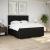 Pat box spring cu saltea, negru, 180x200 cm, catifea GartenMobel Dekor