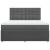 Pat box spring cu saltea, gri închis, 180x200 cm, textil GartenMobel Dekor