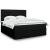 Pat box spring cu saltea, negru, 180x200 cm, catifea GartenMobel Dekor