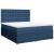 Pat box spring cu saltea, albastru, 180x200 cm, material textil GartenMobel Dekor