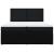 Pat box spring cu saltea, negru, 200x200 cm, textil GartenMobel Dekor