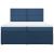 Pat box spring cu saltea, albastru, 200x200 cm, textil GartenMobel Dekor