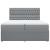 Pat box spring cu saltea, gri deschis, 200x200 cm, textil GartenMobel Dekor