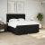 Pat box spring cu saltea, negru, 200x200 cm, textil GartenMobel Dekor