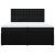 Pat box spring cu saltea, negru, 200x200 cm, textil GartenMobel Dekor