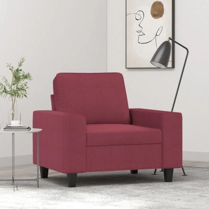 Fotoliu canapea, roșu vin, 60 cm, material textil GartenMobel Dekor