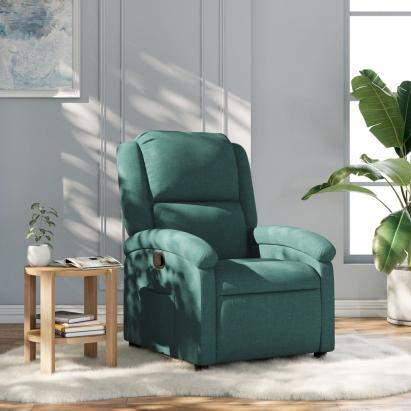 Fotoliu rabatabil, verde închis, material textil GartenMobel Dekor