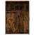 Dulap cu LED, stejar fumuriu, 72x34x100 cm, lemn prelucrat GartenMobel Dekor