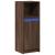 Dulap cu LED, stejar maro, 38x34x100 cm, lemn prelucrat GartenMobel Dekor
