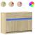 Dulap TV cu LED, stejar sonoma, 91x34x61 cm, lemn prelucrat GartenMobel Dekor