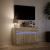 Dulap TV cu LED, stejar sonoma, 91x34x61 cm, lemn prelucrat GartenMobel Dekor