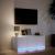 Dulap TV cu LED, alb, 97x34x40 cm, lemn prelucrat GartenMobel Dekor