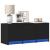 Dulap TV cu LED, negru, 97x34x40 cm, lemn prelucrat GartenMobel Dekor