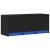 Dulap TV cu LED, negru, 97x34x40 cm, lemn prelucrat GartenMobel Dekor